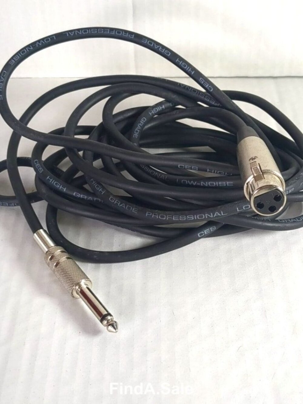 XLR to 1/4 inch TRS (or TS) Audio Cable